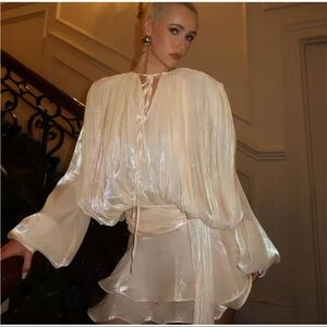 NWOT Apricot Iridescent Short Dress